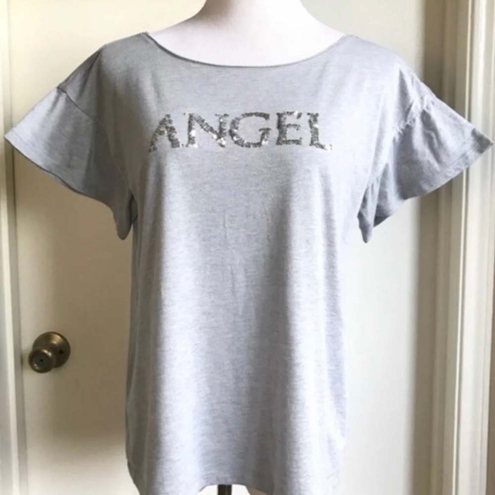 Victoria Secret Angel BLING tshirt Flutter Sleeve
